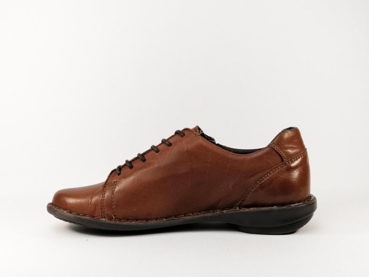 Chaussure Ville Cuir Camel MORAN'S Femme I Pointure Plus