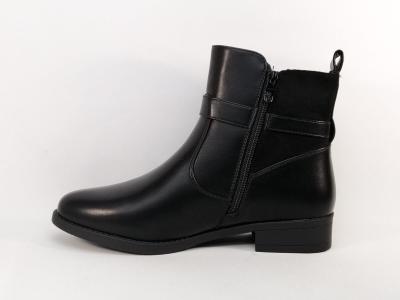 Bottine noire femme grande taille tendance et chic à pas cher CINK ME DM779-S3