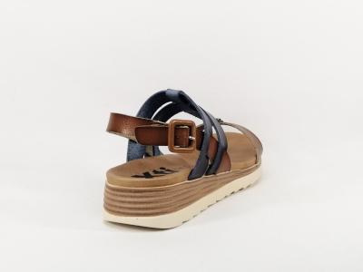 Sandale femme à pas cher camel marine destockage XTi 49845 confortable