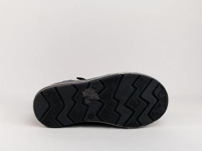 Basket montante à scratch simili cuir bleu STAR pour garçons