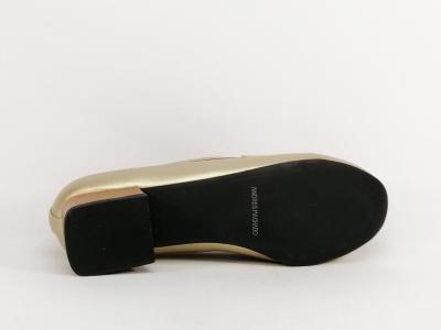 Mocassin grande taille femme or chic à pas cher destockage ANDRES MACHADO AM6009
