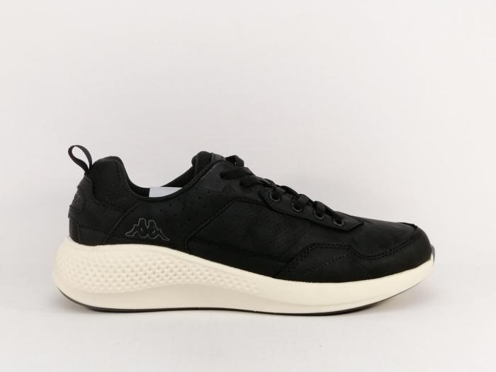 Basket noire homme confortable et chic semelle à mémoire de forme destockage KAPPA adrin