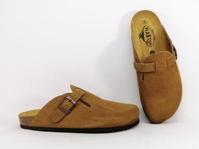 Sabot homme cuir confort marron semelle à mémoire de forme PLAKTON blog tendance