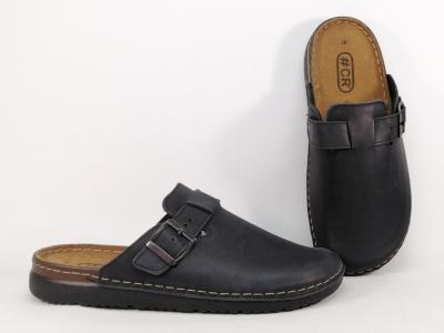 Sabot homme cuir confort noir CHIC & RELAX pyrex souple