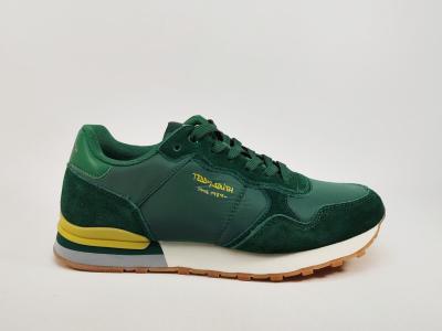 Sneakers homme tendance verte destockage TEDDY SMITH 78868 confortable à pas cher