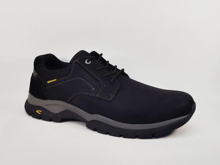 Basket homme grande taille cuir noir confort destockage CAMEL ACTIVE 57BTA01