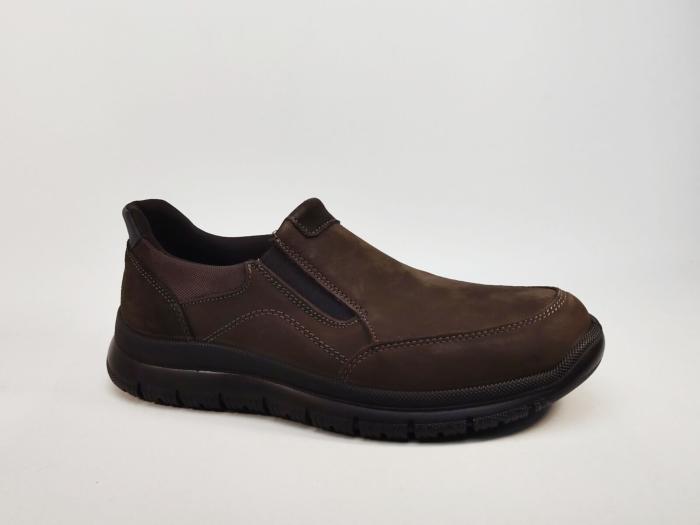 Basket homme sans lacet, facile à enfiler, pieds larges destockage IMAC 852530