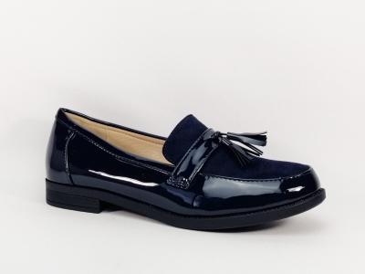 Mocassin chic bleu grande pointure femme CINK ME DM326-7