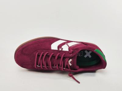 Basket sans lacets femme rouge bordeaux souple confortable destockage XTi 144170 pas cher