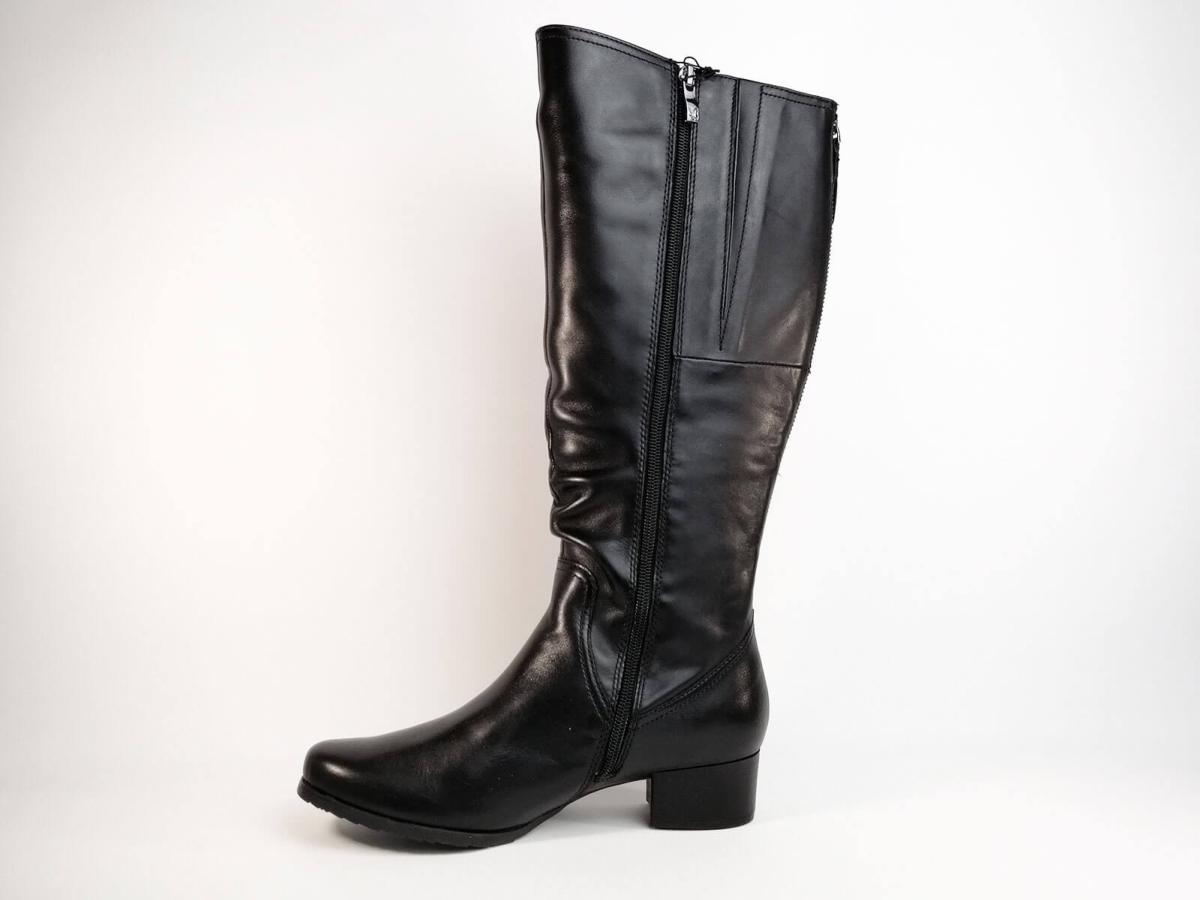 Botte en cuir largeur H CAPRICE Pointure Plus