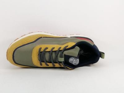 Sneakers homme tendance destockage TEDDY SMITH 78896 confortable kaki jaune rouge