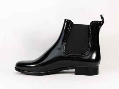 Bottine de pluie en destockage MEDUSE Japlou noir femme