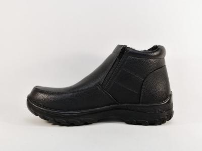Chaussures fourrées homme à pas cher hiver grand froid double zip SWEET'R cemela noir