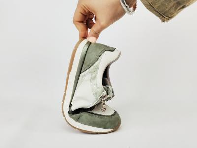 Basket femme TAMARIS 23613 chic et confortable vert sage à pas cher véganes