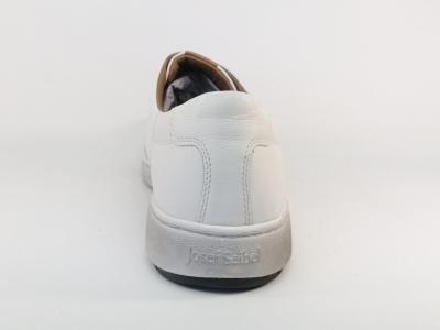 Basket homme grande taille blanche cuir souple confortable destockage JOSEF SEIBEL david 03