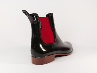 Bottine de pluie marron en destockage MEDUSE Japlair pour femme