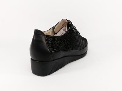 Chaussures pieds sensibles femme cuir noir destockage LUXAT embassy