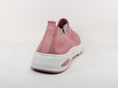 Sneakers toile rose souple à enfiler grande pointure femme CINK ME dm m02