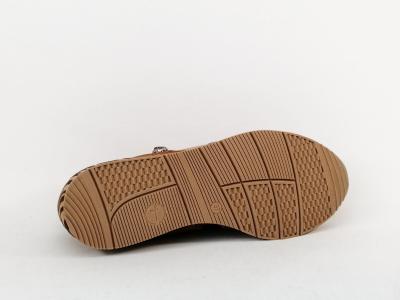 Basket femme tendance et confortable TAMARIS 23603-42 cognac zebre vegan