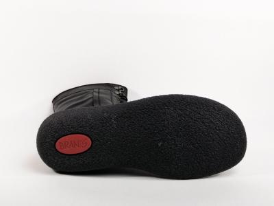 Botte en cuir noir à lacets BRAN’S 516 Fabriquée en Espagne pour femme