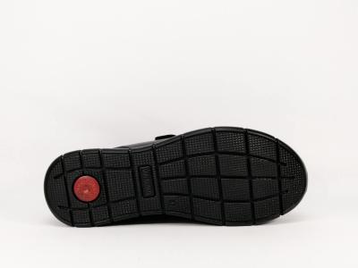 Chaussure femme en cuir noir à velcro IMAC 608080 – Fabrication Italie