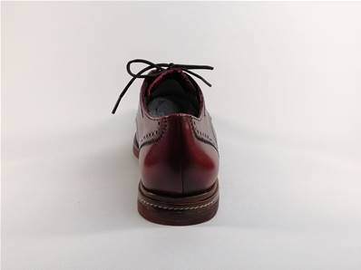 Chaussure de ville Derby en cuir rouge destockage TAMARIS 23208