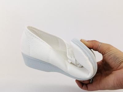 Chaussures confort toile blanche pieds sensibles femme SOCA 0694 été