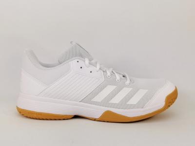 Basket ADIDAS homme ligra 6 sport en salle, indoor confortable en destockage à pas cher blanche
