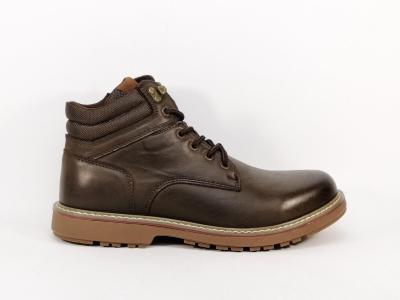 Bottine marron homme cuir souple confortable tendance destockage MORAN'S gaspario