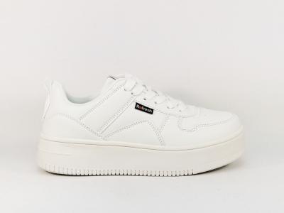 Sneakers femme chic blanche confortable à pas cher destockage REFRESH 170504