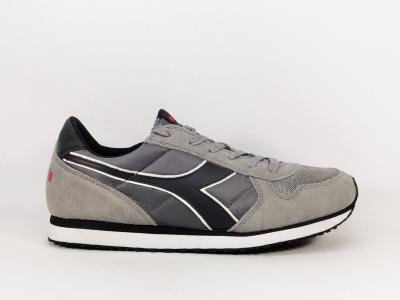 Tennis de ville homme cuir et toile destockage DIADORA k-run II gris