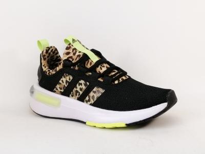 Basket femme ADIDAS racer TR23 noir leopard destockage  pas cher running confortable