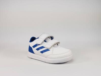 Basket blanche mode garçon bébé à velcro ADIDAS Altasport CFI