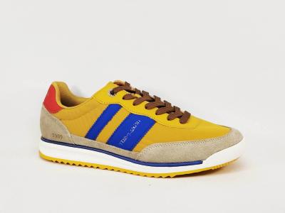 Basket tendance homme jaune confortable en destockage TEDDY SMITH 120300 � pas cher
