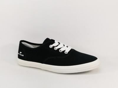 Basket en toile noire t TOM TAILOR 329240100 pour femme