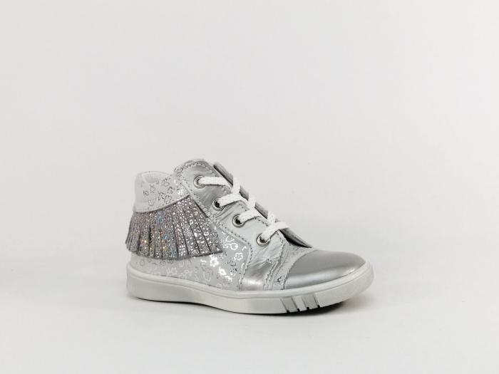 Chaussure fille bebe cuir souple destockage BELLAMY stany gris à pas cher