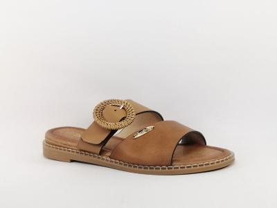 Mule chic camel femme destockage DEES SHOES Marmota  pas cher