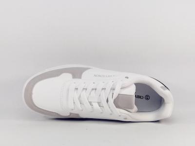 Basket blanche homme tendance à pas cher destockage CHEVIGNON digor