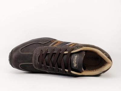 Basket marron grande pointure homme DOCKERS 44BN009 en destockage