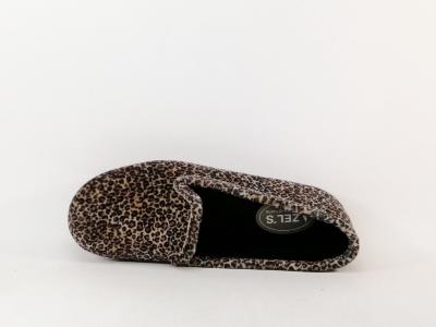 Chausson ballerine femme leopard tendance ZEL'S 2182 Fabrication Espagne
