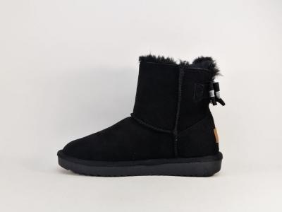 Boots fourrée noire fillette femme confortable et tendance destockage XTi 57329 à pas cher