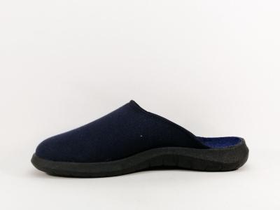 Chausson homme de qualité marine confort en destockage FARGEOT eclair fabrication France