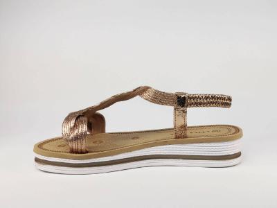 Sandale femme tendance et pas cher rose semelle épaisse LAURA MODE WL#055