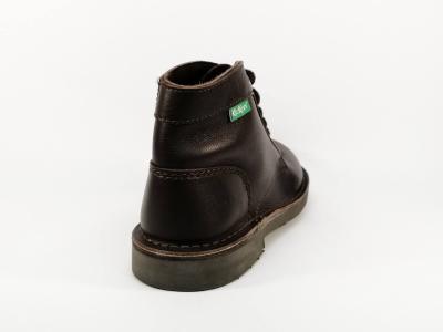 Bottillon KICKERS kick col en destockage cuir marron mixte