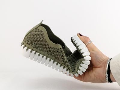 Chaussure été femme tendance confortable et souple SWEET'R juliana kaki à pas cher