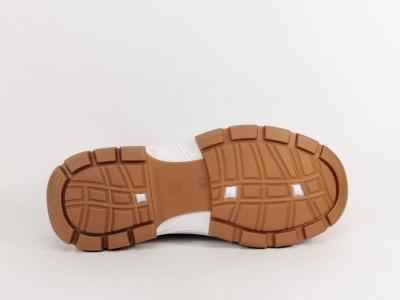 Basket blanche femme semelle épaisse confortable destockage REFRESH 171920 tendance à pas cher