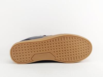 Basket homme cuir bleu marine confortable et souple destockage marque COTEMER troxy à pas cher