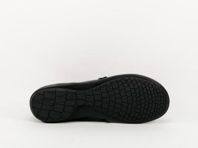 Chaussure montante femme cuir souple noir confortable à lacets MORAN’S gopro gopir