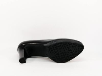 Escarpin chic cuir noir TAMARIS 22410 confortable femme