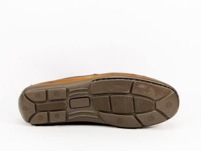 Mocassin camel tout cuir souple et confortable ORLAND 2022 homme